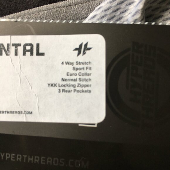 NWT HYPER THREADS Continental Sports Fit Stretch Black Multicolor Bicycle Jersey - Picture 4 of 16